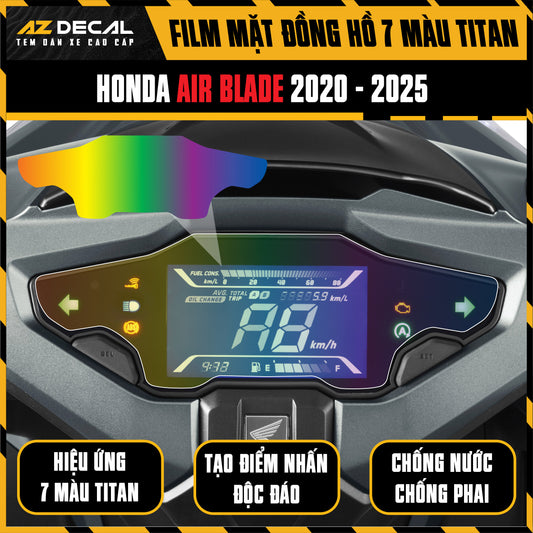 Miếng Dán Mặt Đồng Hồ 7 Màu Titan Xe Air Blade