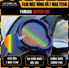 Miếng Dán Mặt Đồng Hồ 7 Màu Titan Xe Exciter 135 / 150 /155