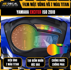 Miếng Dán Mặt Đồng Hồ 7 Màu Titan Xe Exciter 135 / 150 /155