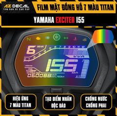 Miếng Dán Mặt Đồng Hồ 7 Màu Titan Xe Exciter 135 / 150 /155
