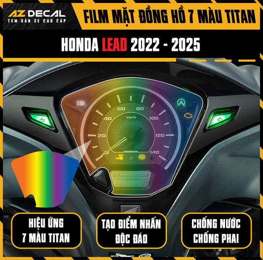 Miếng Dán Mặt Đồng Hồ 7 Màu Titan Xe Honda Lead 2022-2025