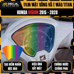 Miếng Dán Mặt Đồng Hồ 7 Màu Titan Xe Vision 2015-2025