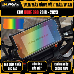 Miếng Dán Mặt Đồng Hồ 7 Màu Titan Xe KTM DUKE 390