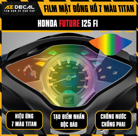 Miếng Dán Mặt Đồng Hồ 7 Màu Titan Xe Honda Future 125 FI