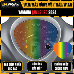 Miếng Dán Mặt Đồng Hồ 7 Màu Titan Xe Janus
