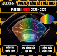 Miếng Dán Mặt Đồng Hồ 7 Màu Titan Xe Liberty