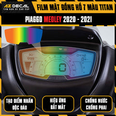 Miếng Dán Mặt Đồng Hồ 7 Màu Titan Xe Medley