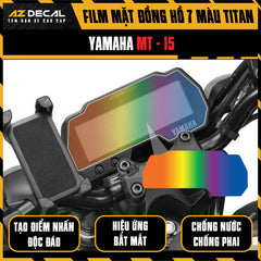 Miếng Dán Mặt Đồng Hồ 7 Màu Titan Xe Yamaha MT-15