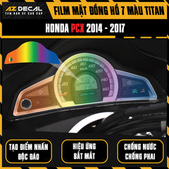 Miếng Dán Mặt Đồng Hồ 7 Màu Titan Xe Honda PCX