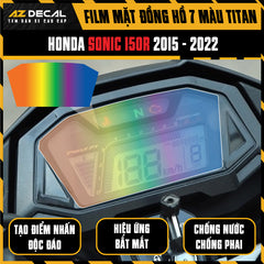 Miếng Dán Mặt Đồng Hồ 7 Màu Titan Xe Honda Sonic 150R
