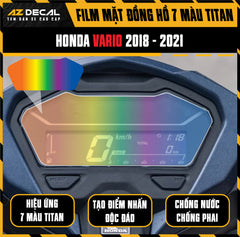 Miếng Dán Mặt Đồng Hồ 7 Màu Titan Xe Honda Vario