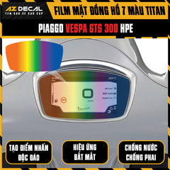 Miếng Dán Mặt Đồng Hồ 7 Màu Titan Xe Vespa GTS 300