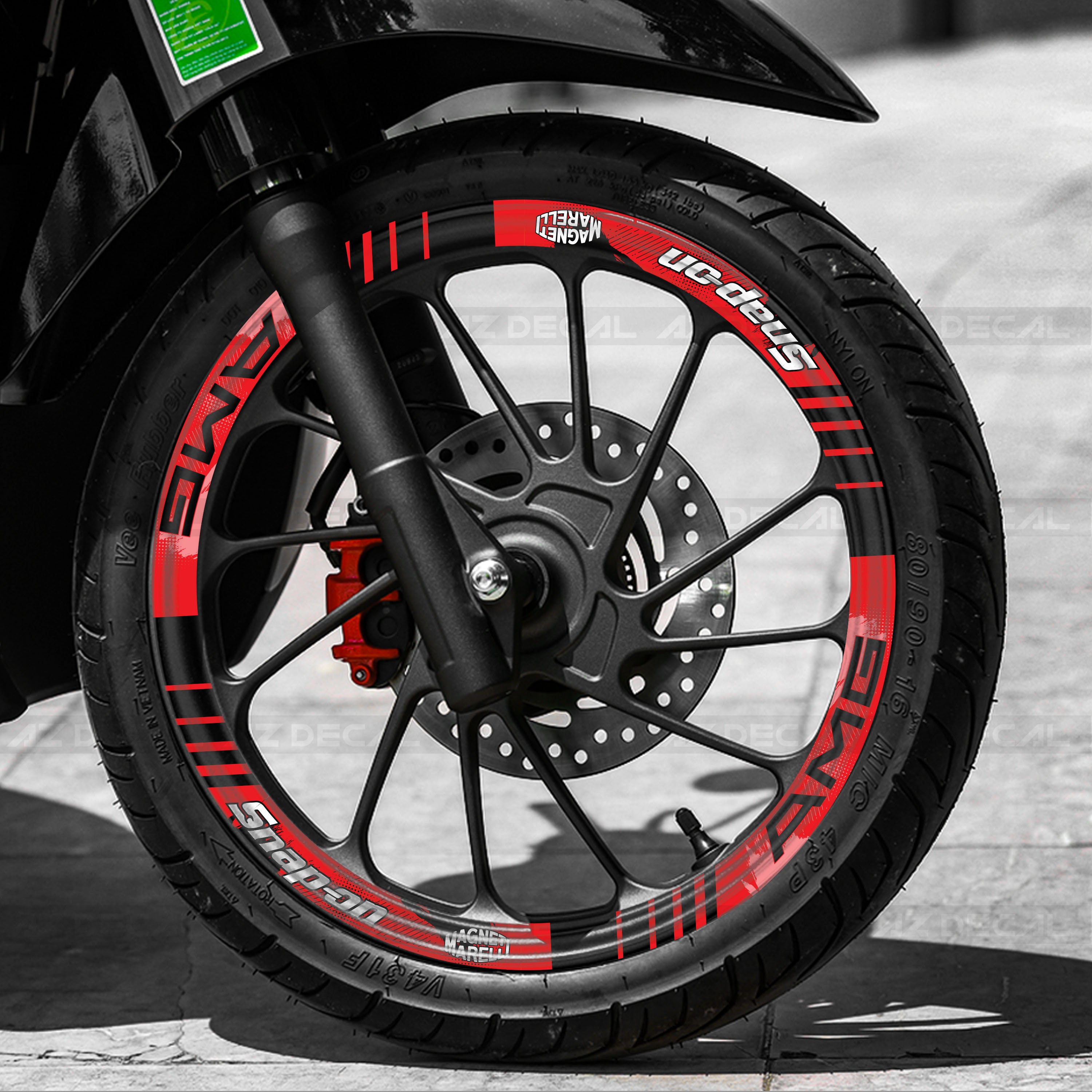 Đề can dán vành xe máy đẹp mẫu AMG