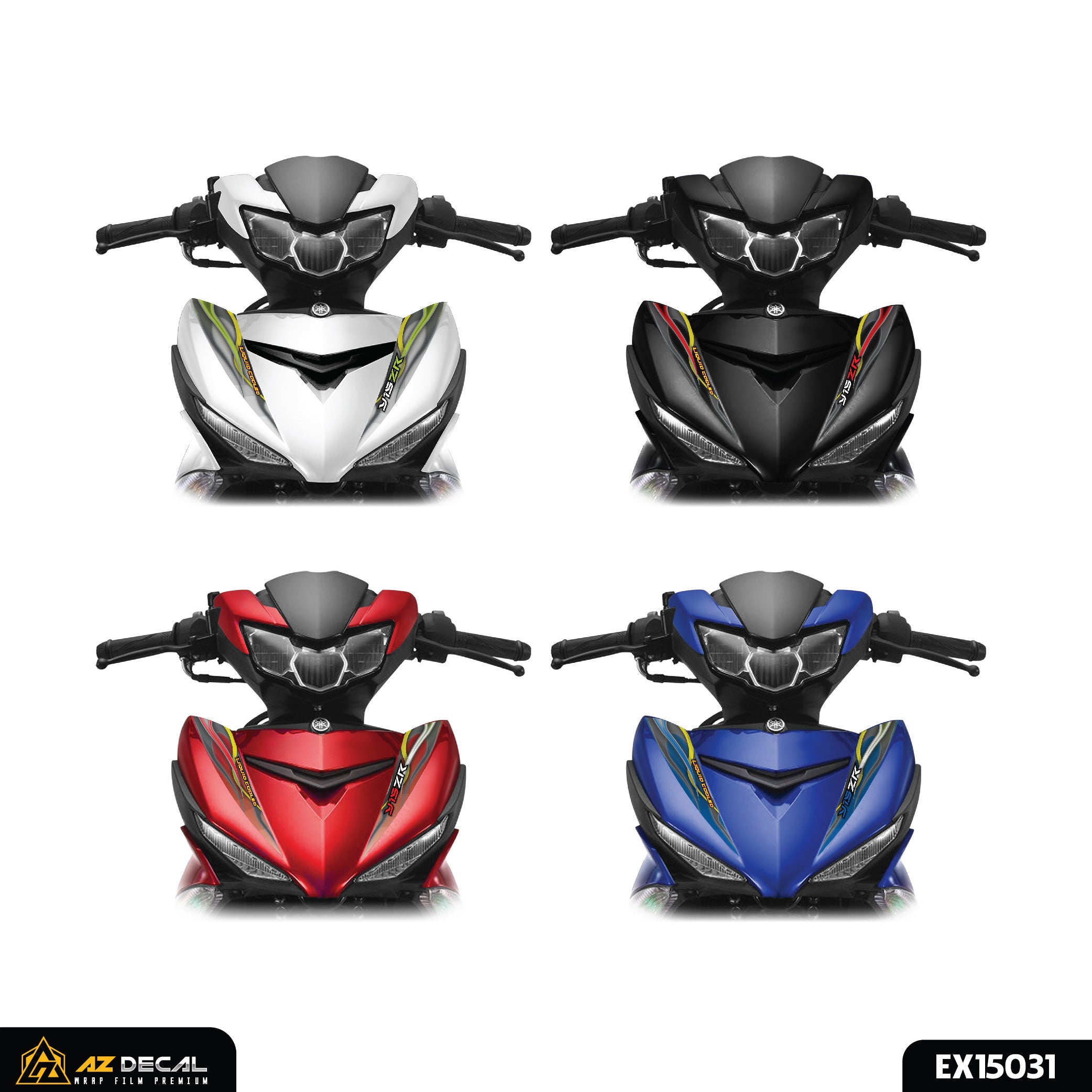 Decal dán mặt nạ xe Ex 150 đẹp