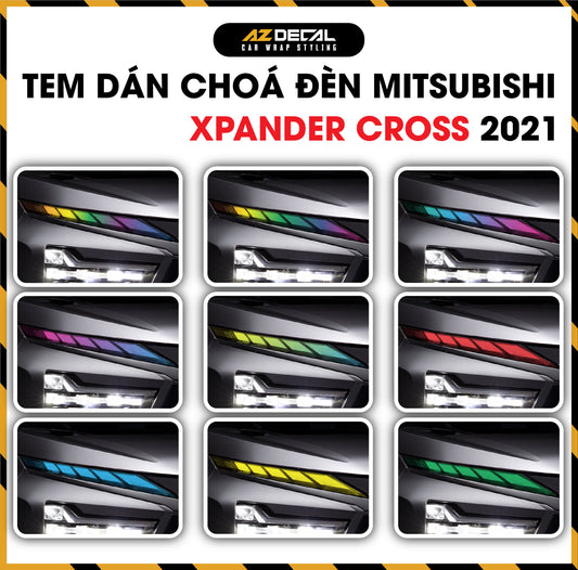 Tem Dán Chóa Đèn Mitsubishi Xpander Cross 2021