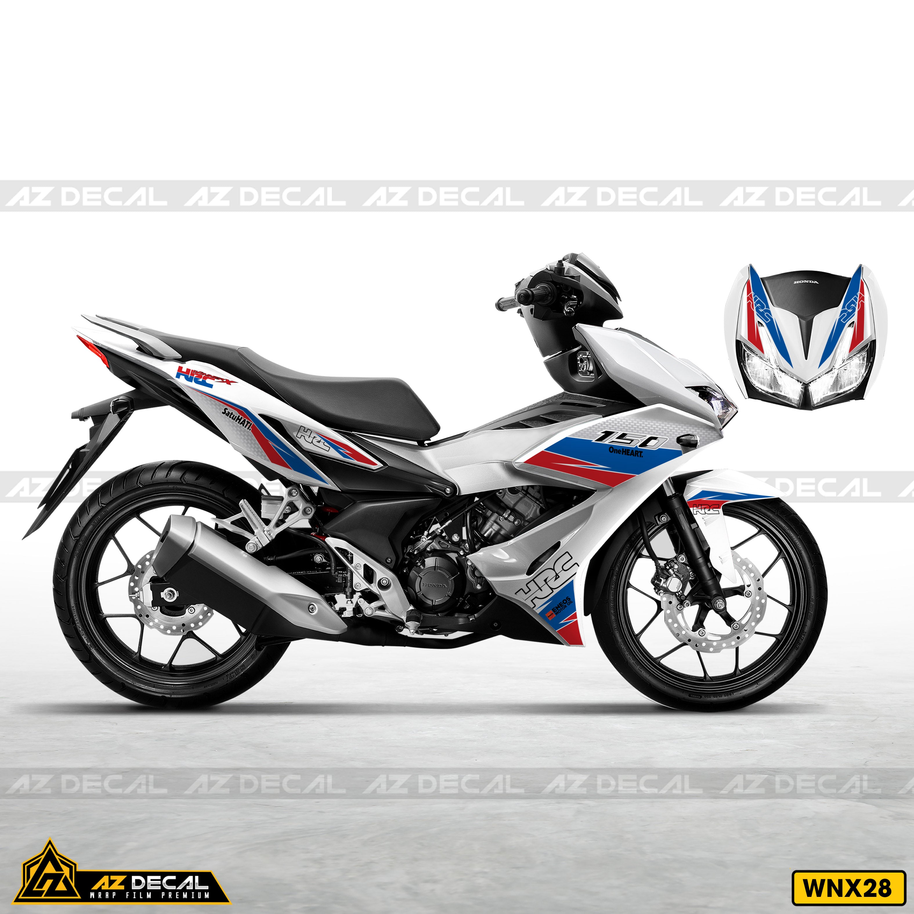 Tem xe Winner X Trắng - Mẫu HRC