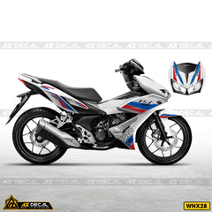 Tem xe Winner X Trắng - Mẫu HRC