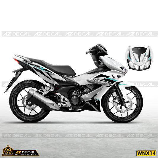 Tem Xe Winner X | WNX14 | Thiết Kế GTR xe trắng