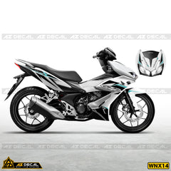 Tem Xe Winner X | WNX14 | Thiết Kế GTR xe trắng