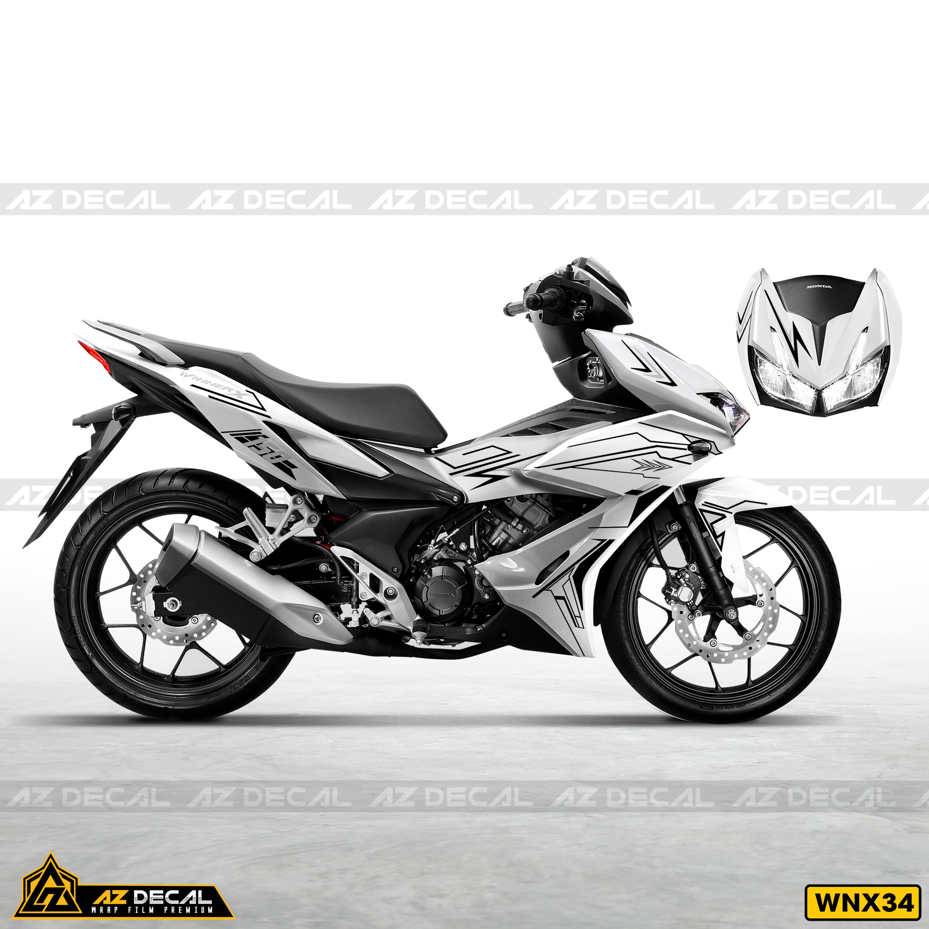 Dán decal xe Winner X màu trắng