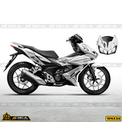 Dán decal xe Winner X màu trắng