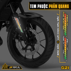 Tem phuộc trước phản quang FGM-FI Bạc