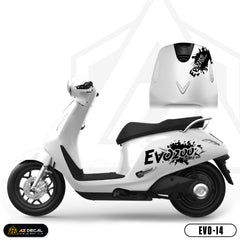 Tem Xe Evo 200 Mẫu Chữ Evo 200 màu đen