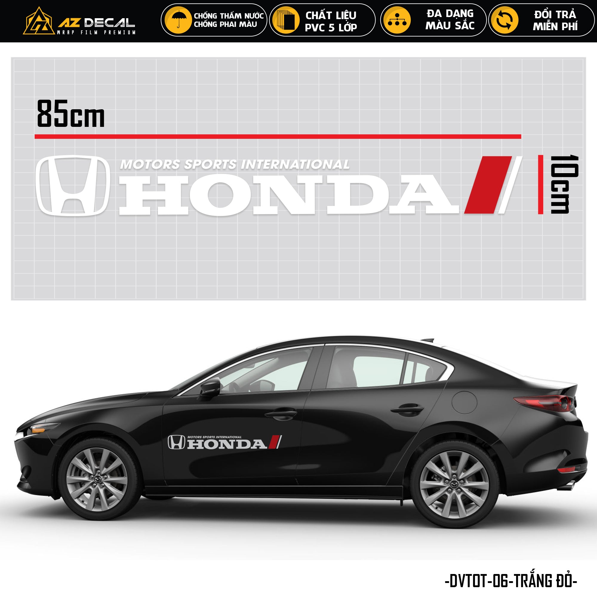 Tem xe ô tô Honda màu trắng đó