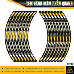 Tem Dán Vành Bridgestone màu vangd