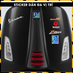 Sticker Dán Ô Tô, Xe Máy, Xe Điện, Xe Đạp, Mũ Bảo Hiểm | Hãng Xe Hologram - VESPA