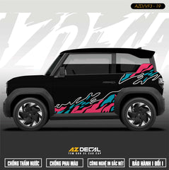 Tem Xe Vinfast VF3 Mẫu VF3-19 Ngọn Lửa - Thiết Kế Theo Yêu Cầu