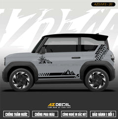 Tem Xe Vinfast VF3 Mẫu VF3-20 Núi - Thiết Kế Theo Yêu Cầu