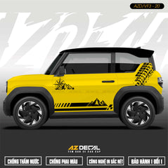 Tem Xe Vinfast VF3 Mẫu VF3-20 Núi - Thiết Kế Theo Yêu Cầu