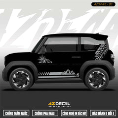 Tem Xe Vinfast VF3 Mẫu VF3-20 Núi - Thiết Kế Theo Yêu Cầu