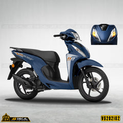 Tem dán xe Vision 2015 - 2020 và 2021 màu xanh than