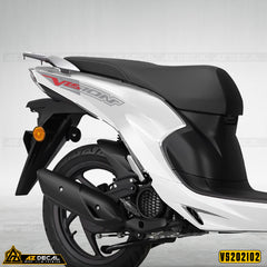 Tem dán sườn xe Vision mẫu VS02 logo chữ cách điệu