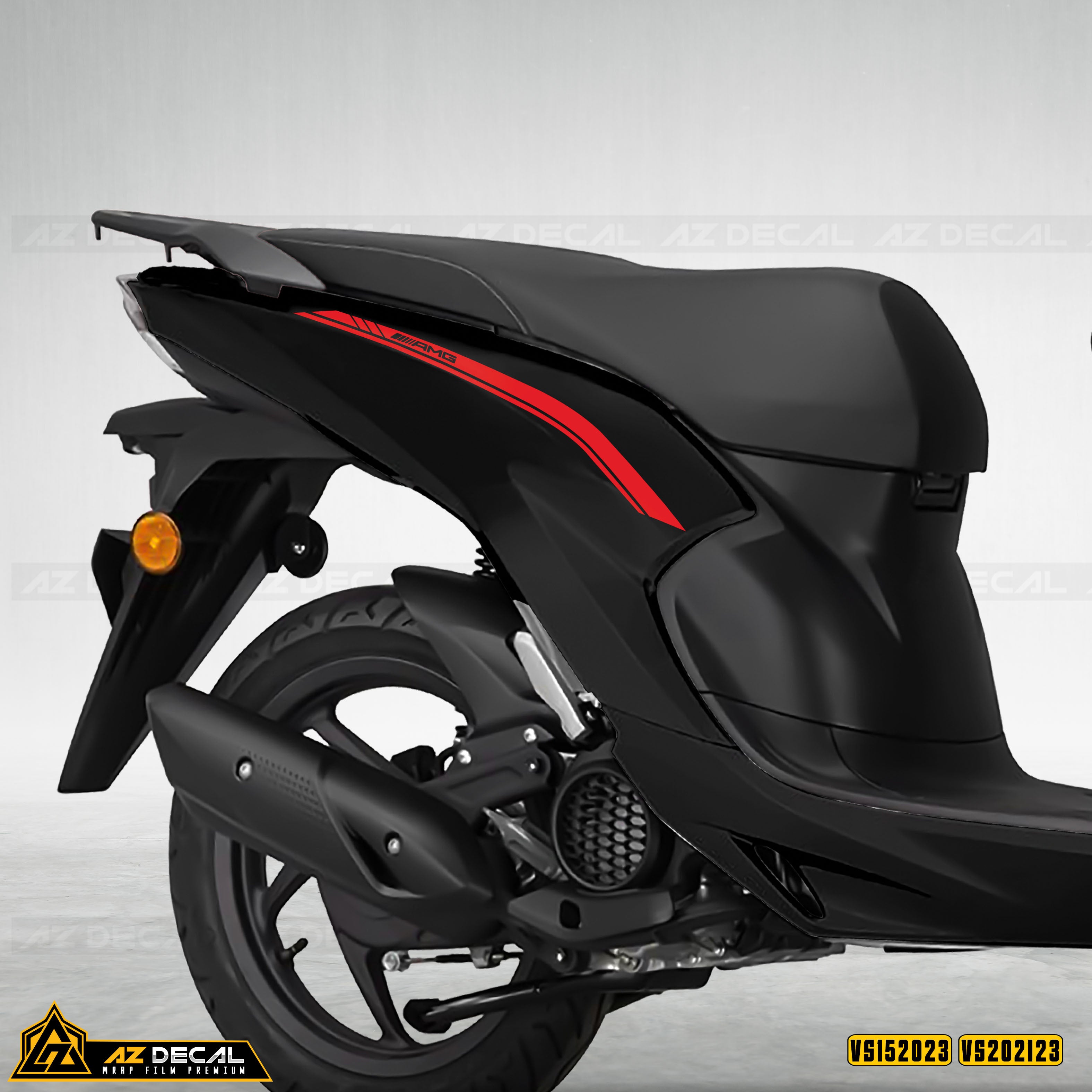 Chi tiết mẫu tem rời xe Vision đẹp trang trí sườn xe