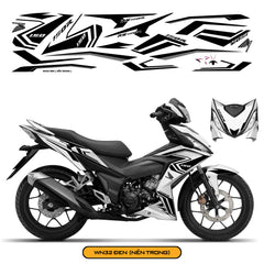 Tem Xe Winner 150 Thiết Kế Phong Cách màu đen