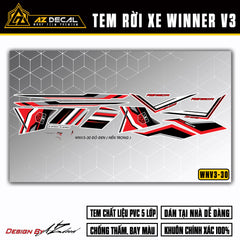 Tem xe RS150R Winner v3 đỏ đen (nền trong)