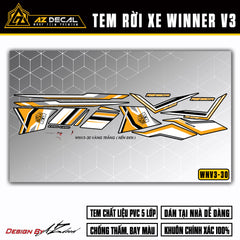 Chi tiết mẫu tem rời Winner v3 mẫu RS150R