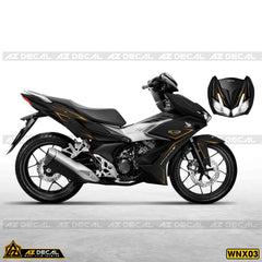 Tem xe Winner X Black Edition cho xe màu đen