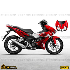 Tem Xe Winner X | WNX12 | Polygon 3D xe đỏ