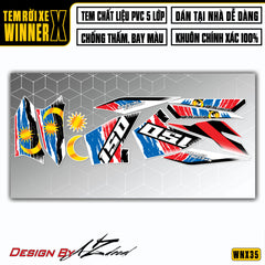 Từng tem dán trong bộ Special Edition cho Winner X trắng