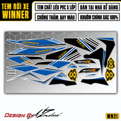 Tem xe Winner 150 OOHC Xanh