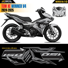 Tem Xe Winner V4 Mẫu WNV4-10 Đen