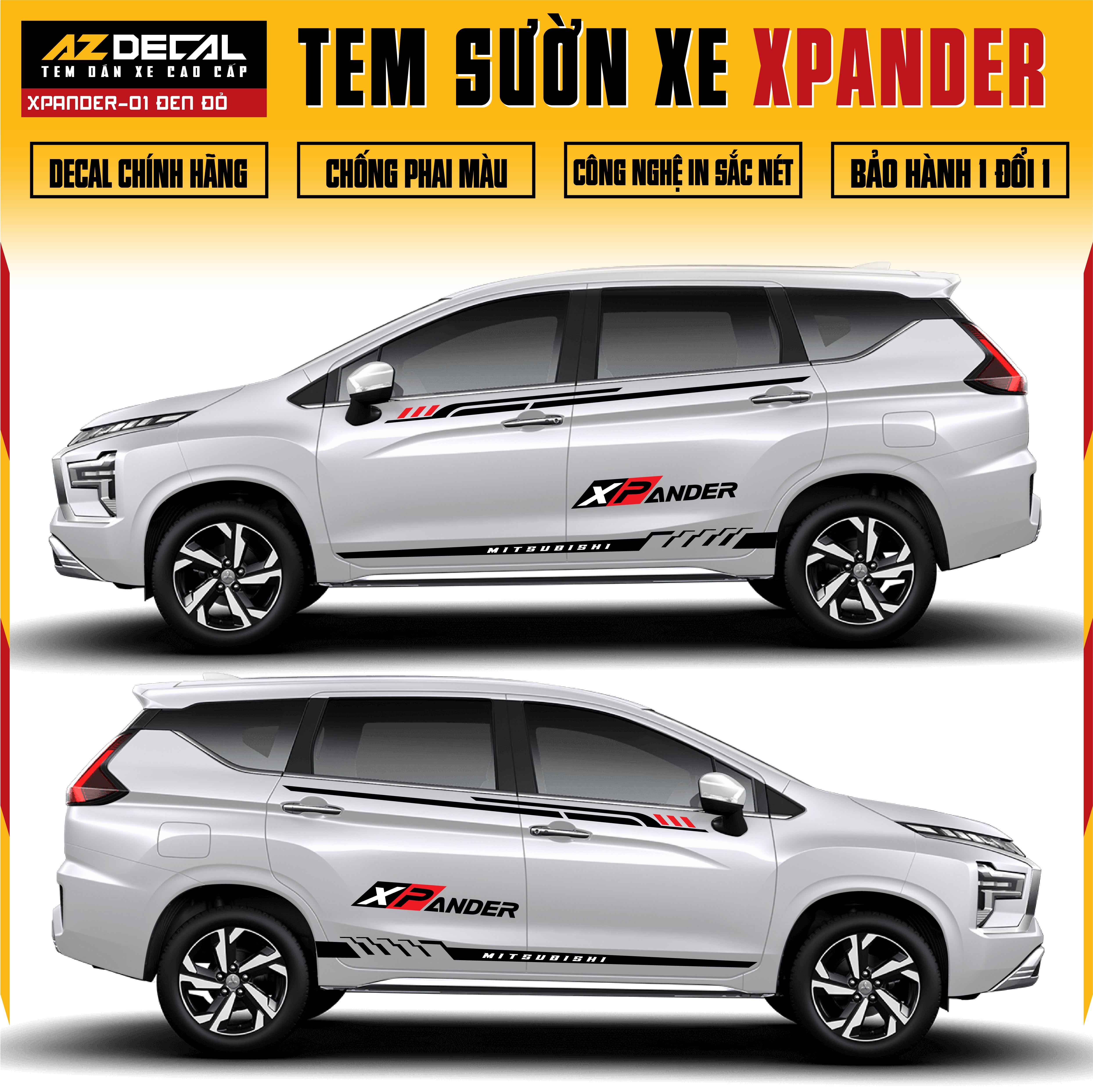 Tem Xe Xpander 01 - Tem Sườn Xe Thiết Kế Theo Yêu Cầu