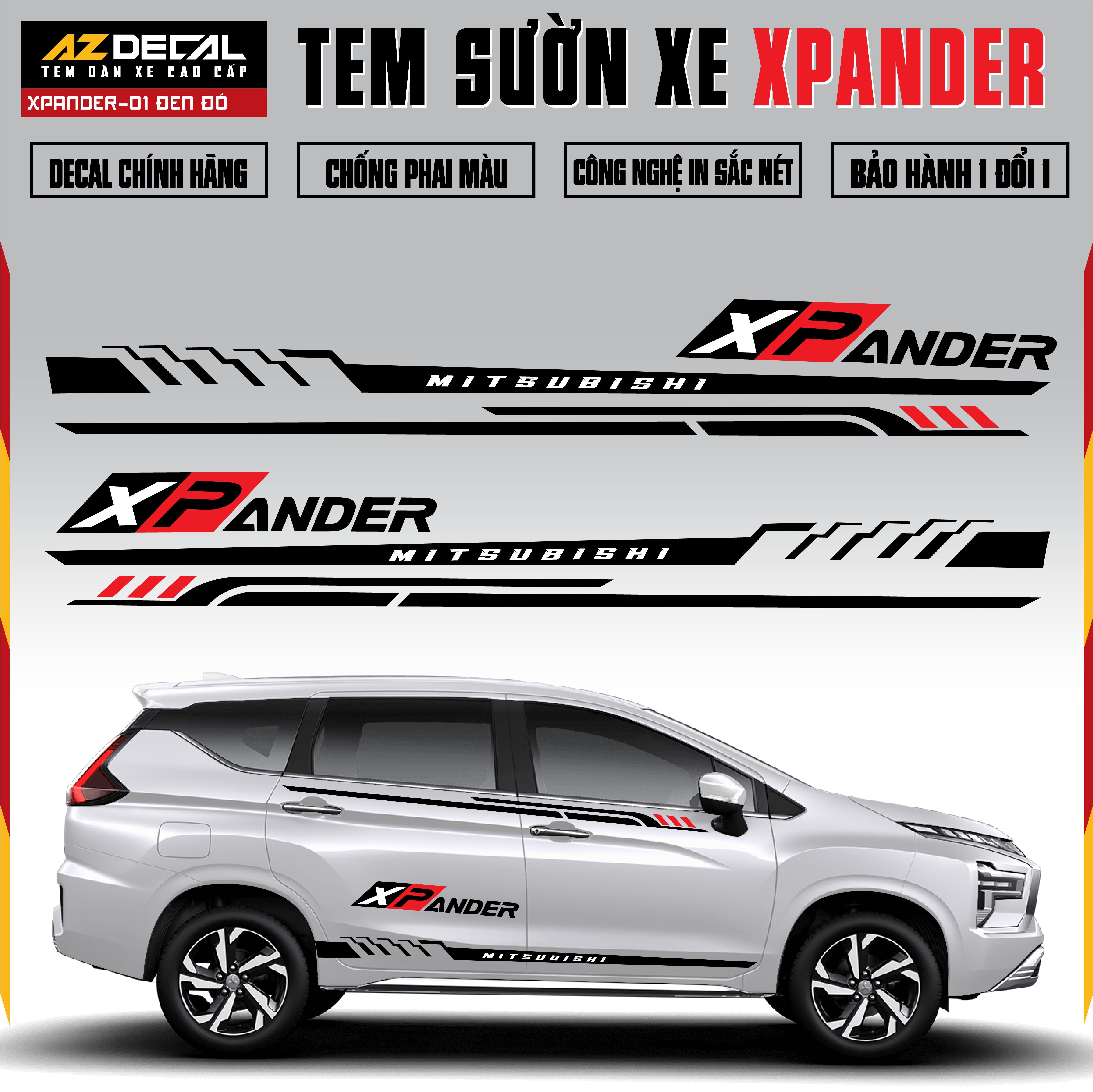 Tem Xe Xpander 01 - Tem Sườn Xe Thiết Kế Theo Yêu Cầu