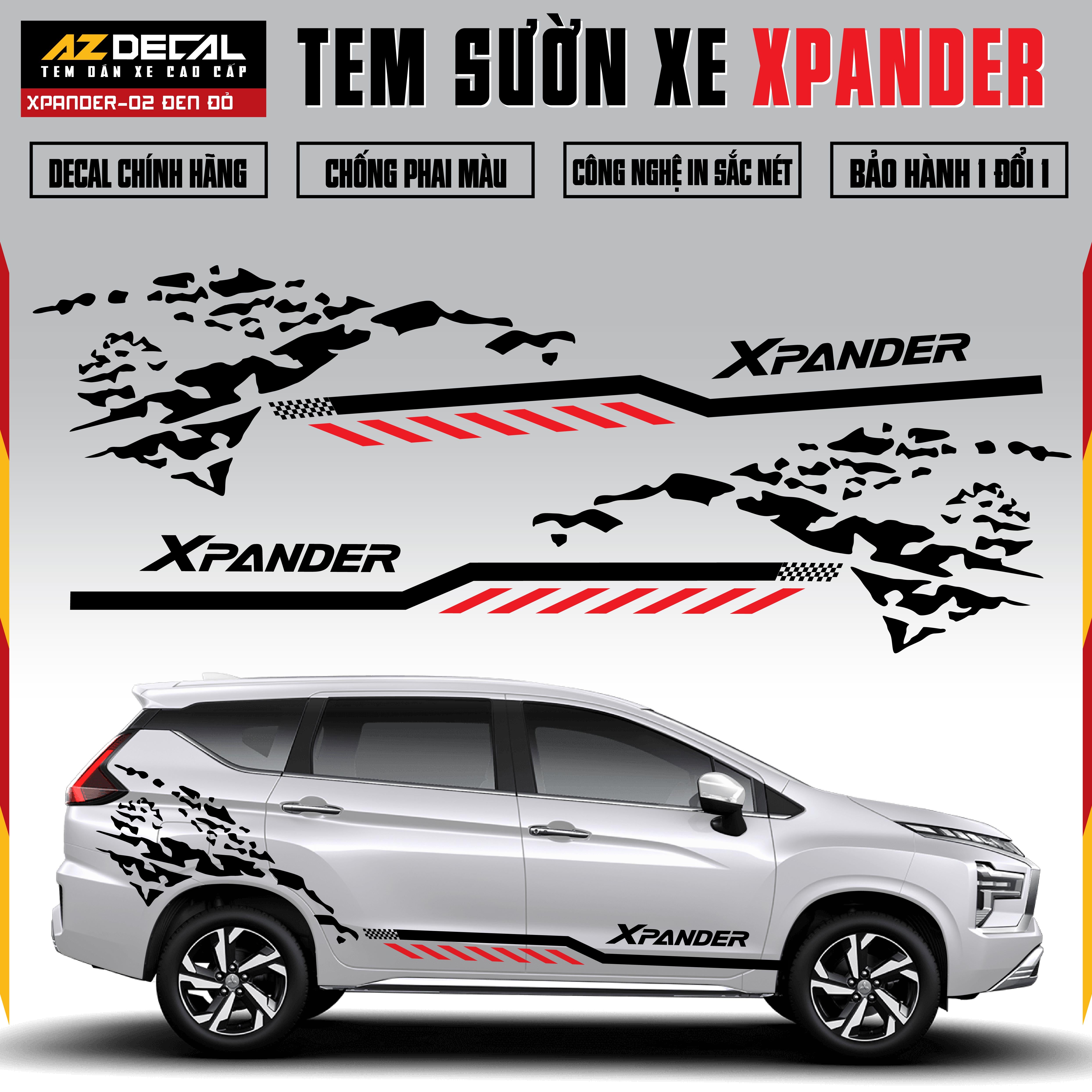 Tem Xe Xpander 02 - Tem Sườn Xe Thiết Kế Theo Yêu Cầu