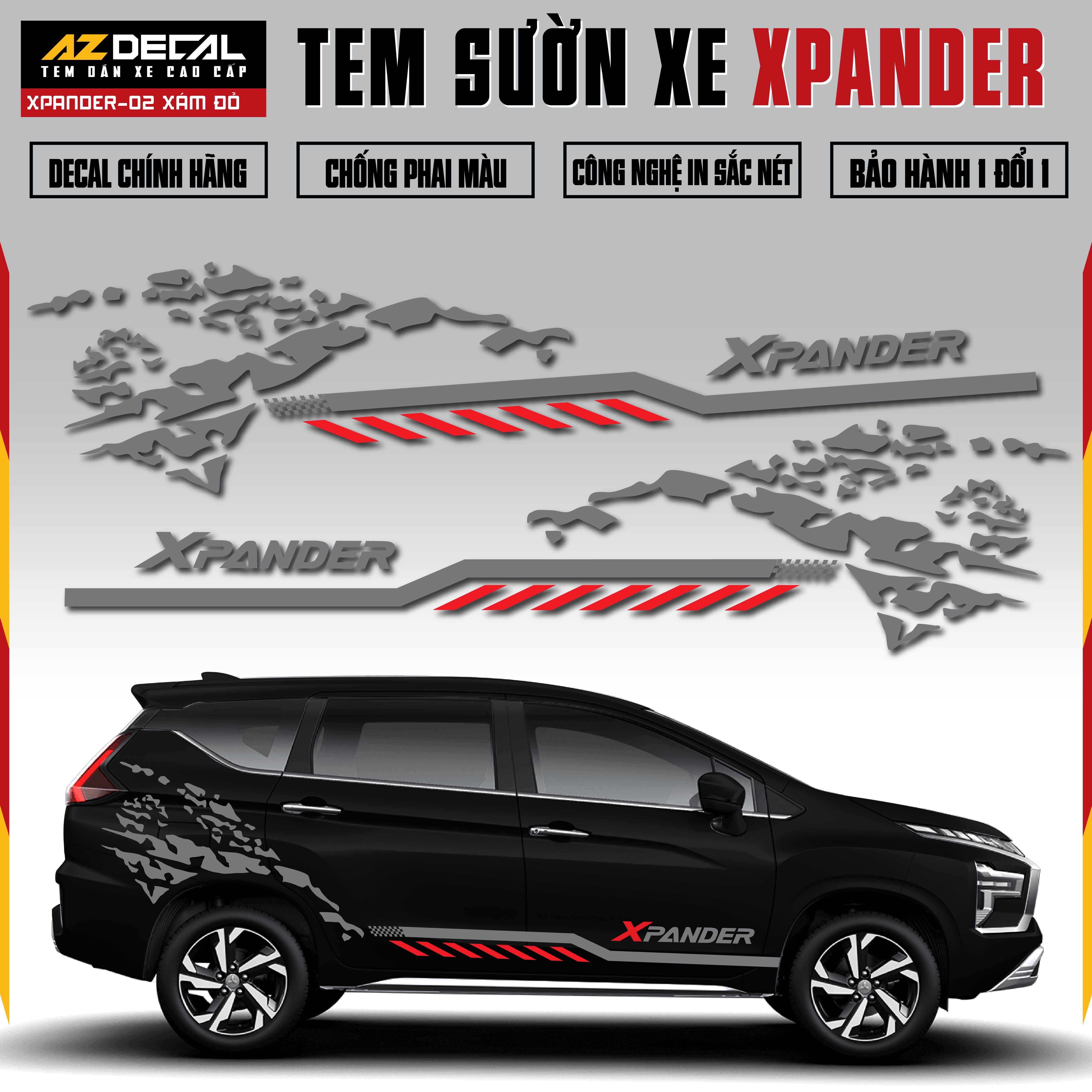 Tem Xe Xpander 02 - Tem Sườn Xe Thiết Kế Theo Yêu Cầu