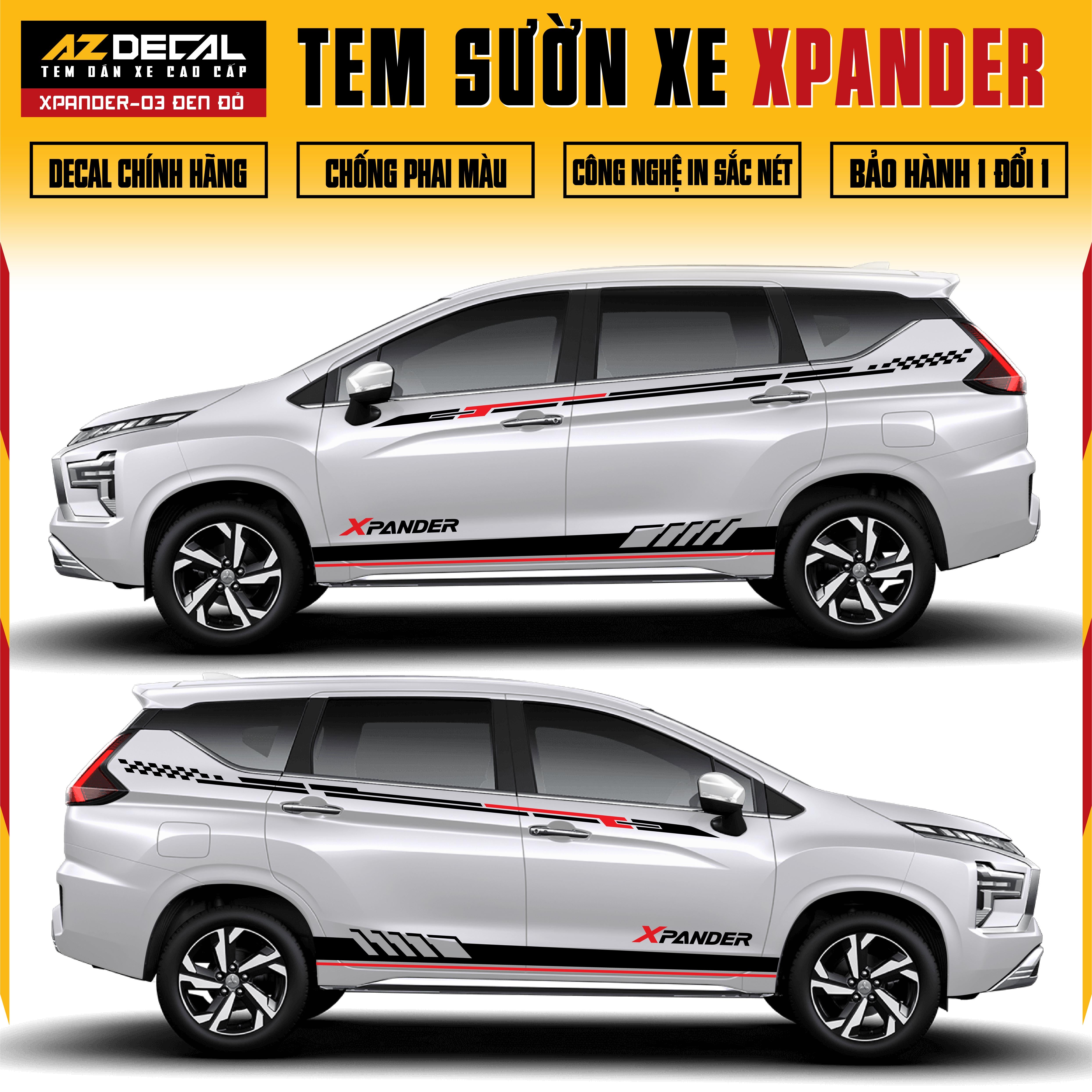 Tem Xe Xpander 03 - Tem Sườn Xe Thiết Kế Theo Yêu Cầu